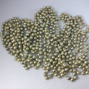 Christmas Tree Garland Gold Leaf Ball Beaded Set of 4 Please Read